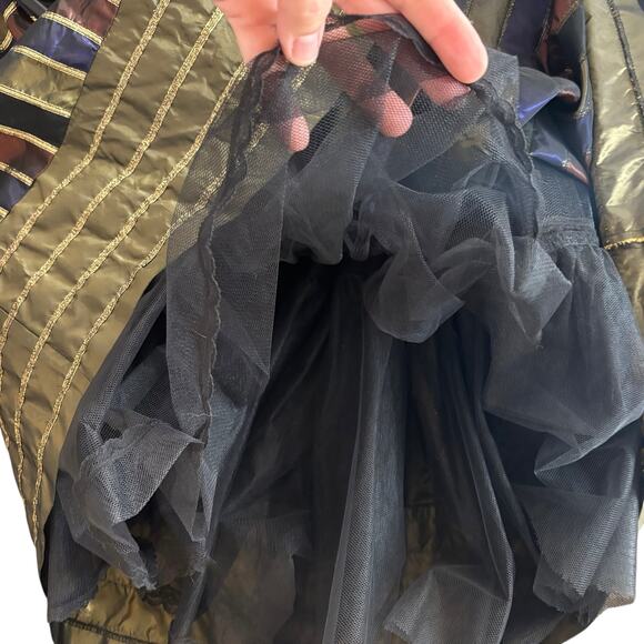 Jessica McClintock Vintage Taffeta Ball Gown Fancy Dress Strapless Size 6 - Picture 13 of 16